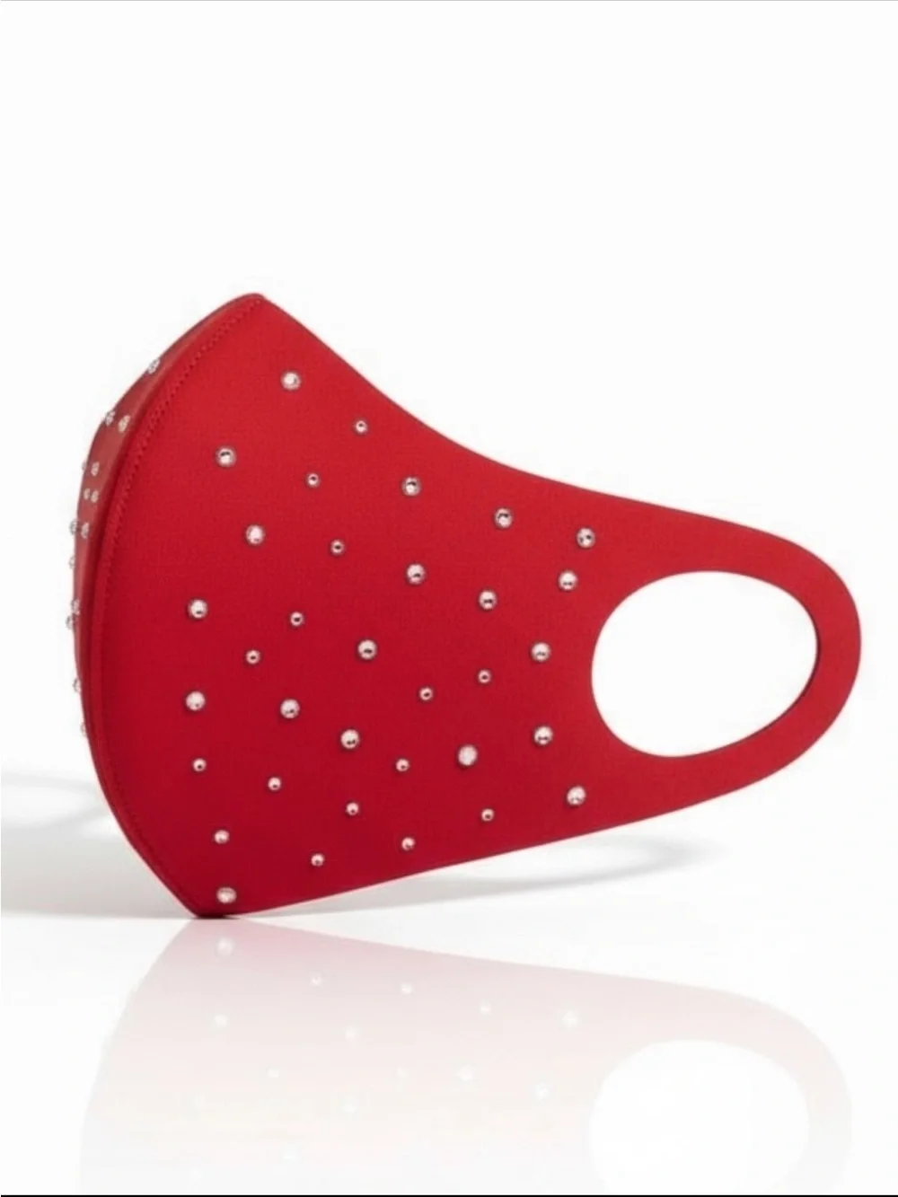 Red Rhinestone Face Mask NWT Sealed | Crystal Bling Glam Fashion Reusable